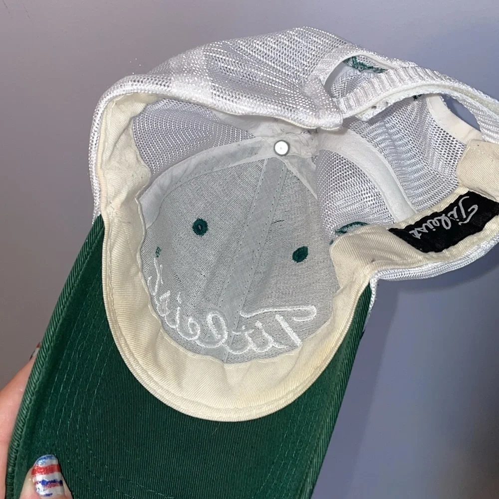 Titleist Foot Joy Green White Mesh Back Baseball Hat Cap OS